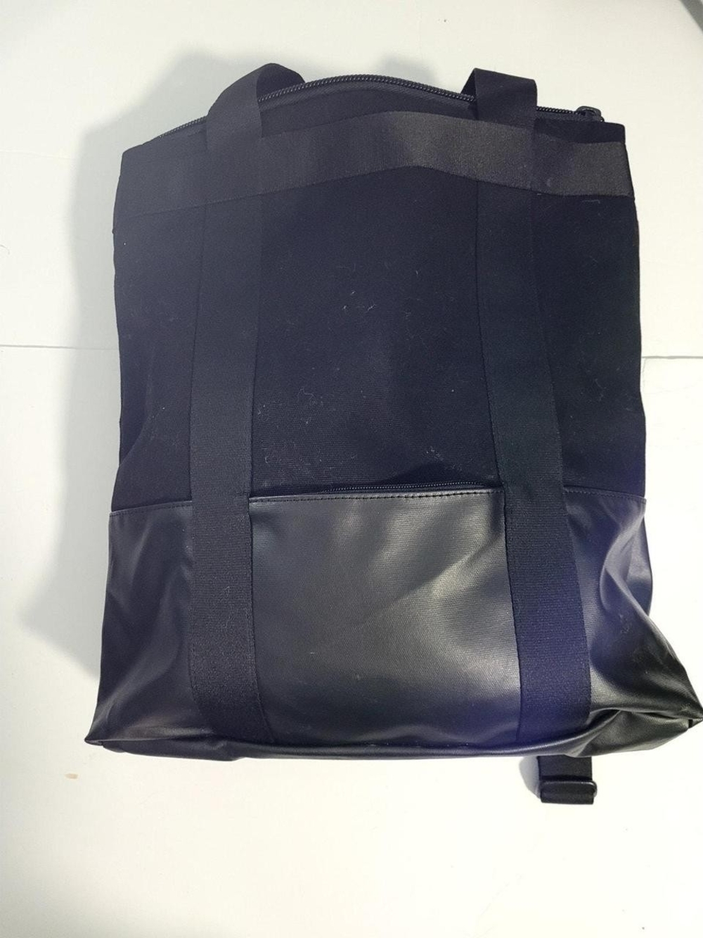 Black Men's Tote Backpack - Versatile Everyday Bag